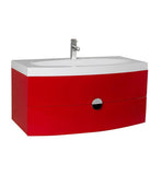 Fresca Energia Red Modern Bathroom Cabinet w/ Integrated Sink