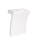 Fresca Quadro White Pedestal Sink
