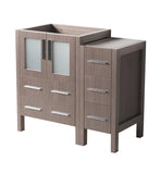 Fresca Torino 36" Gray Oak Modern Bathroom Cabinets