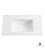 Fresca Allier 36" White Integrated Sink / Countertop