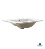 Fresca Amato 24" White Integrated Sink / Countertop